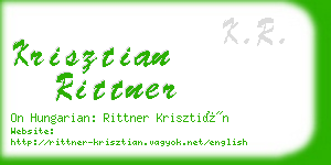 krisztian rittner business card